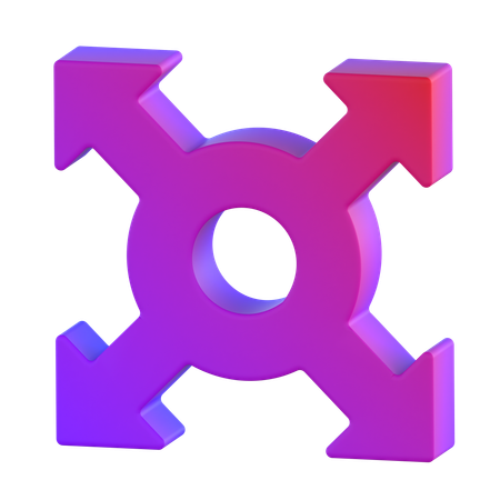 Expand  3D Icon