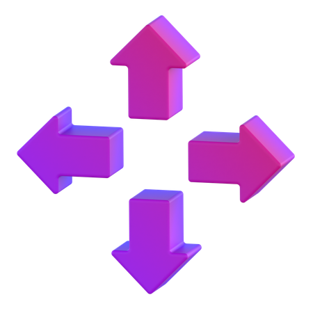 Expand  3D Icon