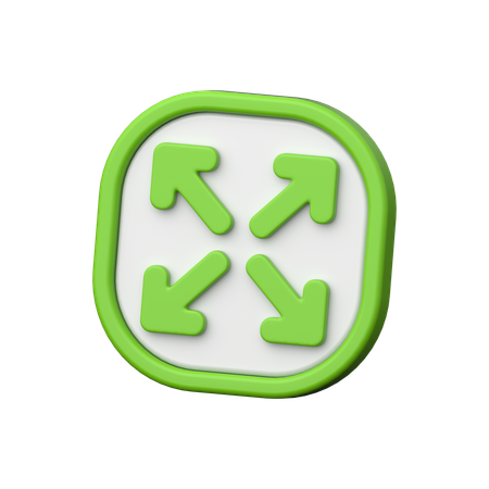 Expand  3D Icon