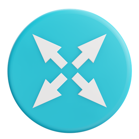 Expand Arrow  3D Icon