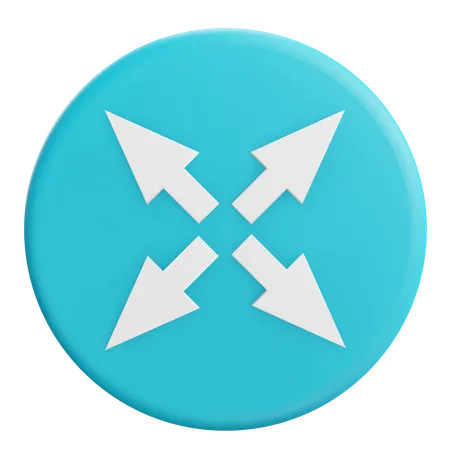 Expand Arrow  3D Icon