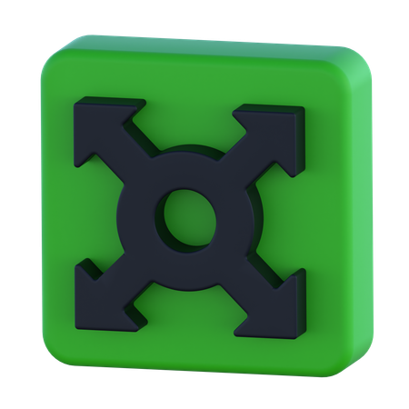 Expandieren  3D Icon