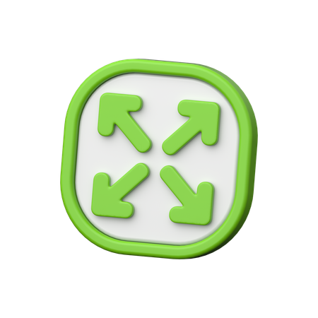 Expandieren  3D Icon