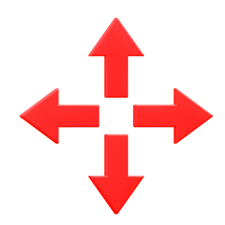 Ampliar flecha  3D Icon