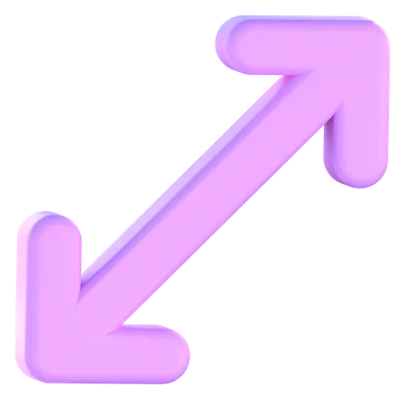 Expandir seta  3D Icon