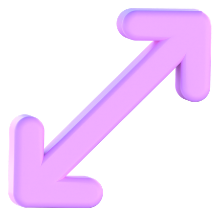 Expandir seta  Ícone 3D