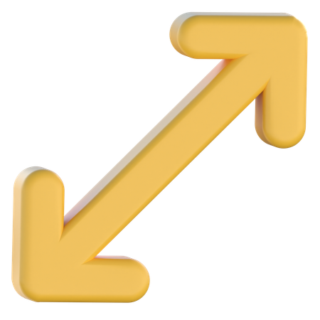 Expandir seta  Ícone 3D