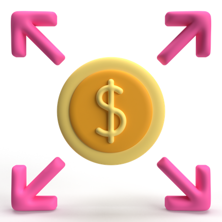 Expansión del dinero  3D Icon