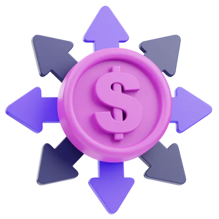 Expansión financiera  3D Icon
