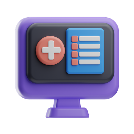 Historial médico  3D Icon