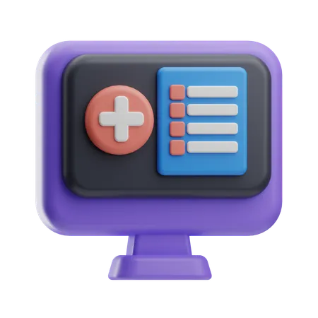 Historial médico  3D Icon