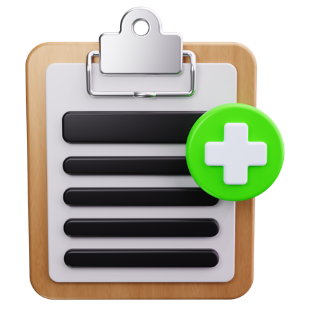 Historial médico  3D Icon