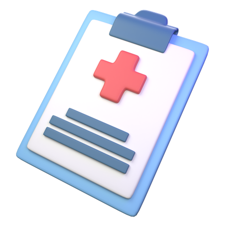 Historial médico  3D Icon