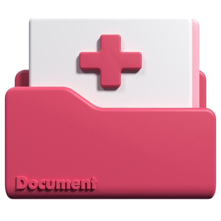 Historial médico  3D Icon