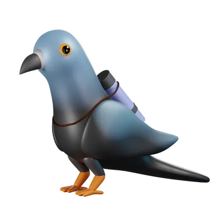 Expéditeur de message de pigeon  3D Icon