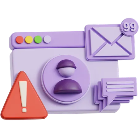Expéditeur suspect  3D Icon