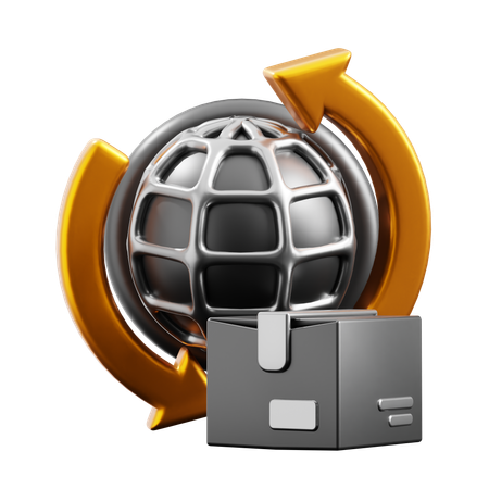 Livraison internationale  3D Icon