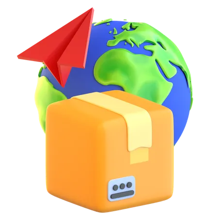 Transport maritime international  3D Icon