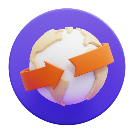 Transport maritime international  3D Icon