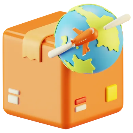 Transport maritime international  3D Icon