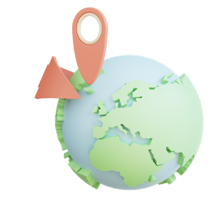Expédition mondiale  3D Icon