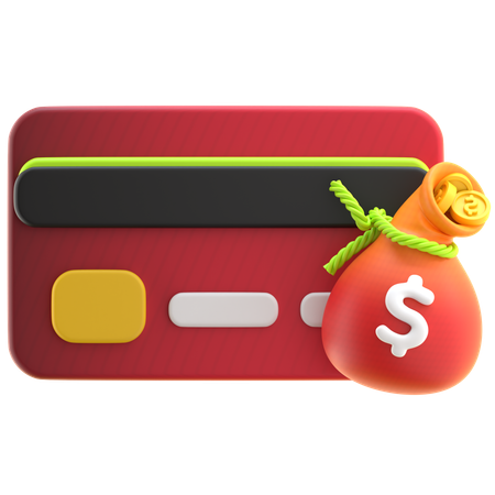 Expense Decrease Financial Chart  3D Icon