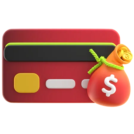 Expense Decrease Financial Chart  3D Icon