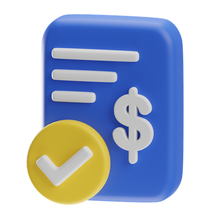 Expense Report  3D Icon