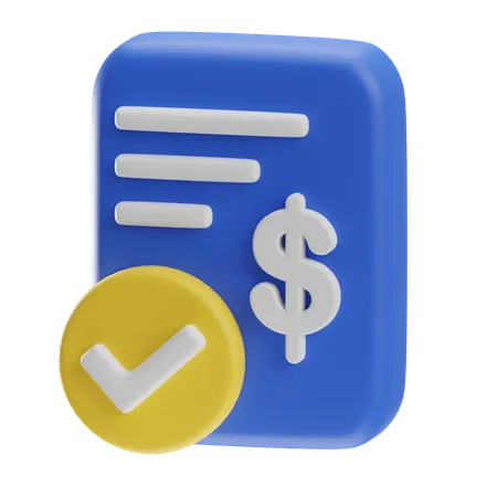 Expense Report  3D Icon