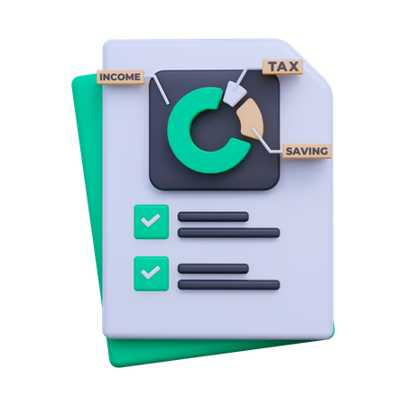Expense Report 3D Icon