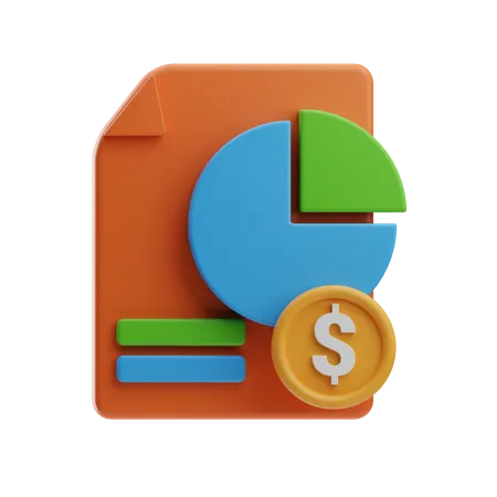 Expenses Report  3D Icon
