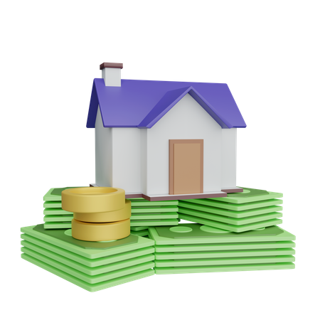 Expensive House Concept  3D Icon