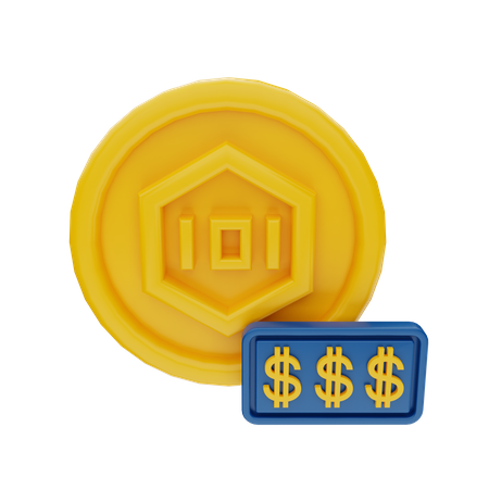 Expensive NFT Token  3D Icon