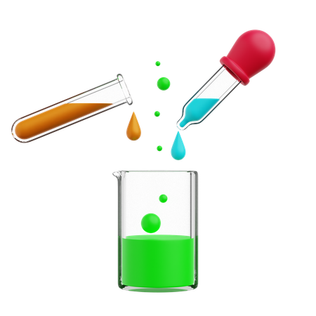 Expérience chimique  3D Icon