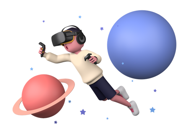 Experiência de realidade virtual  3D Icon