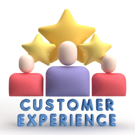 Experiência do cliente  3D Icon