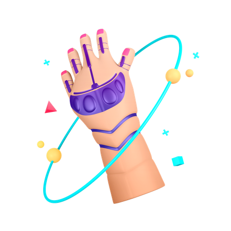 Experiencia táctil del robot  3D Icon