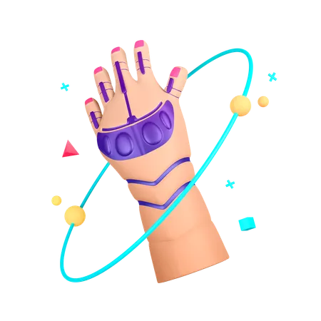 Experiencia táctil del robot  3D Icon