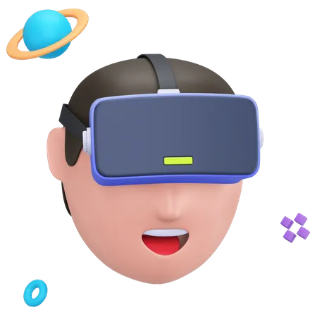 Experiencia de realidad virtual  3D Icon