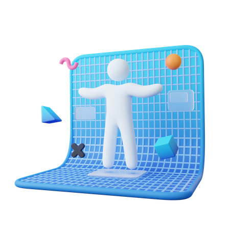Experimentando metaverso  3D Icon
