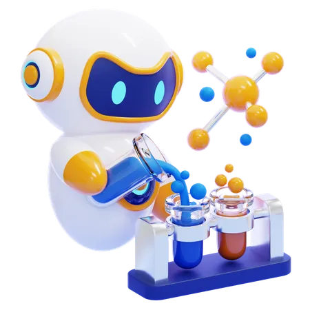 Experimentação de robôs  3D Icon