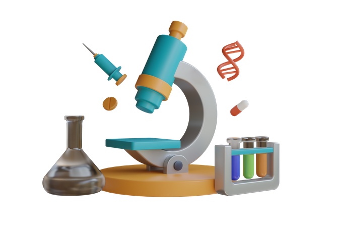Experimento de adn  3D Icon