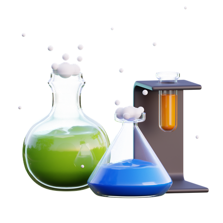 Experimento de laboratorio  3D Icon