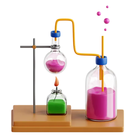 Experimento de quimica  3D Icon