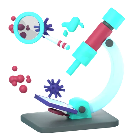 Experimento de vírus  3D Icon