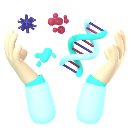 Experimento genético  3D Icon