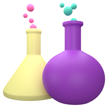 Experimento de química  3D Icon