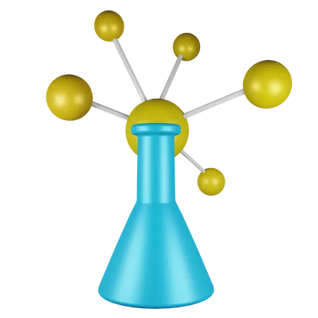 Experimento químico  3D Icon