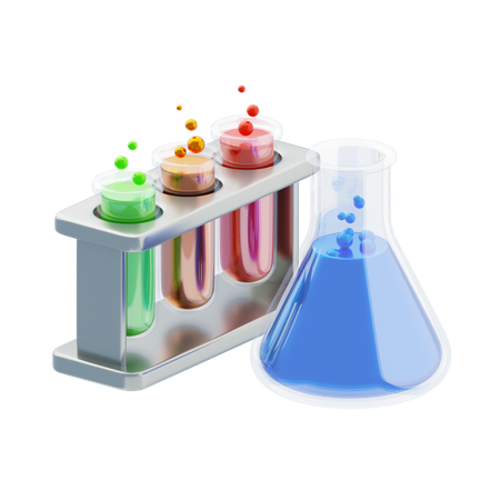 Experimento quimico  3D Icon