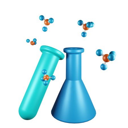 Experimento quimico  3D Icon